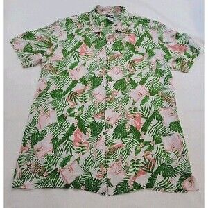 Vintage MTV Hawaiian Shirt Men’s Button Up Size MD